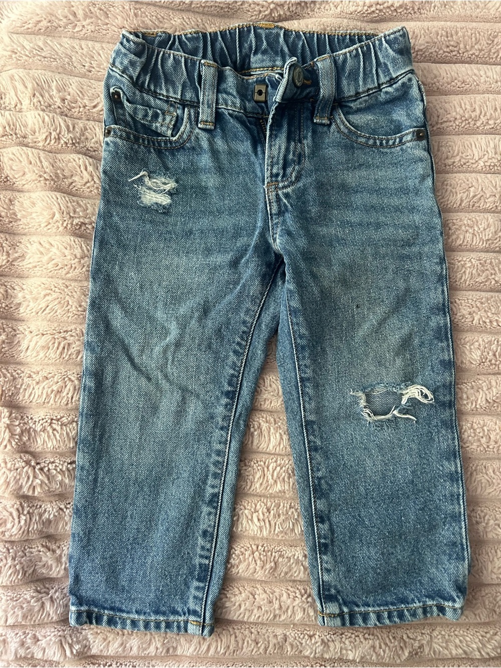 Toddler Boys Baby Gap Distressed Blue Denim Jeans